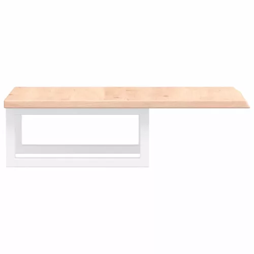  acél és tömör tölgyfa falra szerelhető mosdópolc