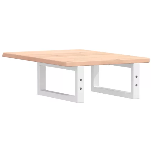  acél és tömör tölgyfa falra szerelhető mosdópolc