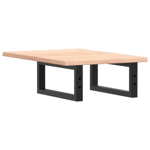  acél és tömör tölgyfa falra szerelhető mosdópolc