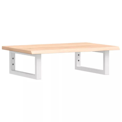  acél és tömör tölgyfa falra szerelhető mosdópolc