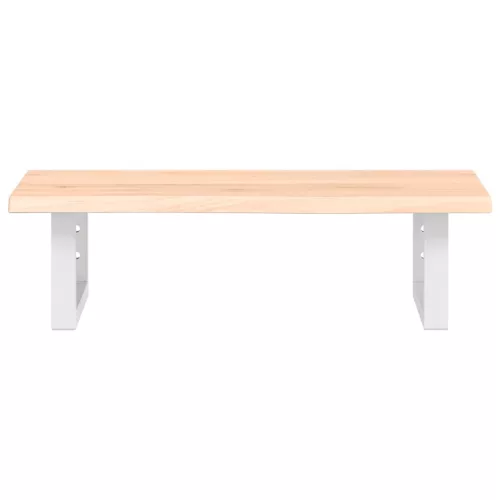  acél és tömör tölgyfa falra szerelhető mosdópolc