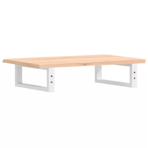  acél és tömör tölgyfa falra szerelhető mosdópolc