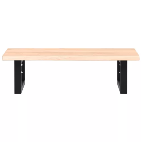  acél és tömör tölgyfa falra szerelhető mosdópolc