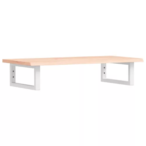  acél és tömör tölgyfa falra szerelhető mosdópolc 