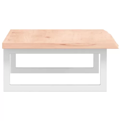  acél és tömör tölgyfa falra szerelhető mosdópolc 