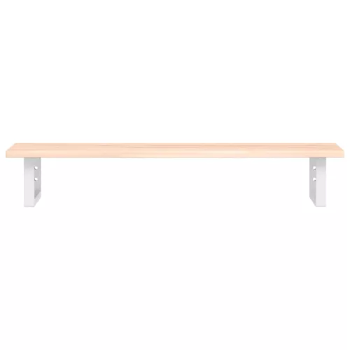  acél és tömör tölgyfa falra szerelhető mosdópolc