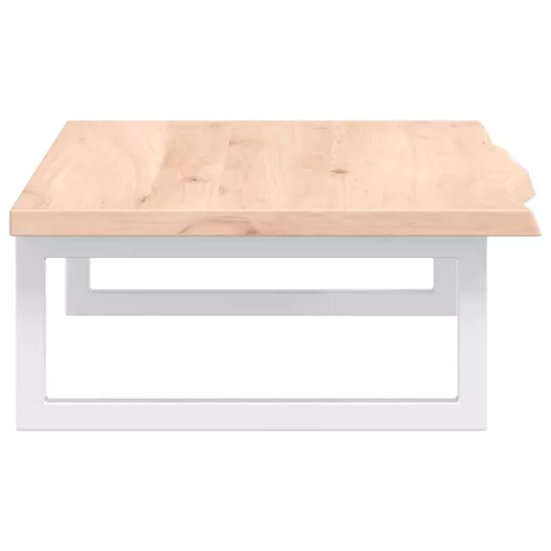  acél és tömör tölgyfa falra szerelhető mosdópolc