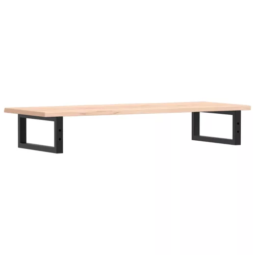  acél és tömör tölgyfa falra szerelhető mosdópolc