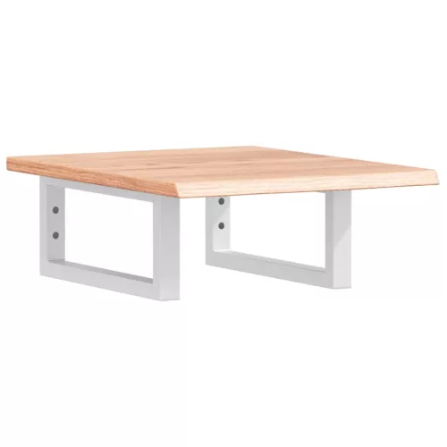  acél és tömör tölgyfa falra szerelhető mosdópolc