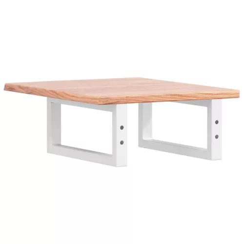  acél és tömör tölgyfa falra szerelhető mosdópolc