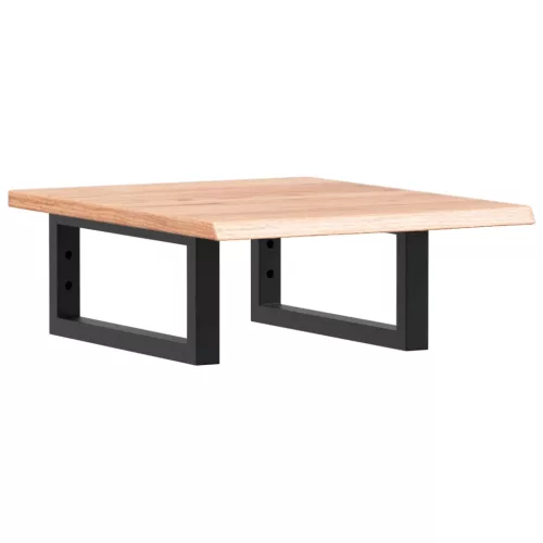  acél és tömör tölgyfa falra szerelhető mosdópolc