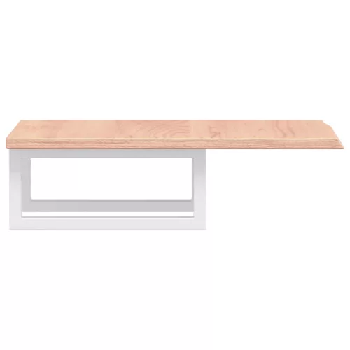  acél és tömör tölgyfa falra szerelhető mosdópolc