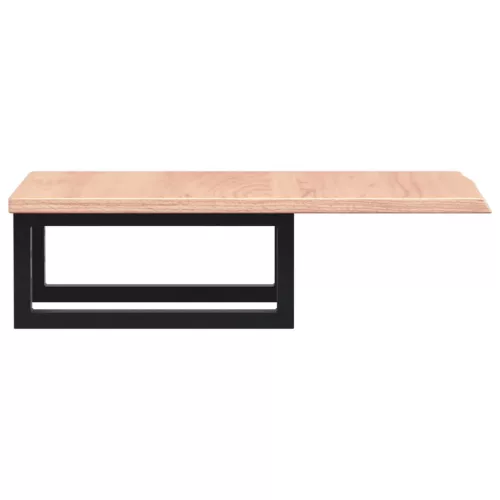  acél és tömör tölgyfa falra szerelhető mosdópolc