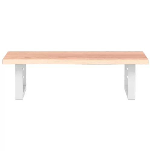  acél és tömör tölgyfa falra szerelhető mosdópolc