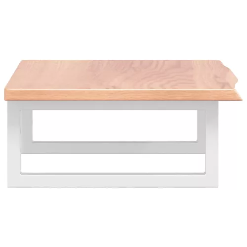  acél és tömör tölgyfa falra szerelhető mosdópolc