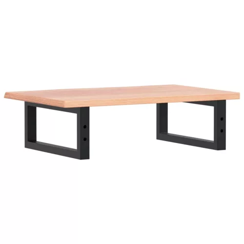  acél és tömör tölgyfa falra szerelhető mosdópolc