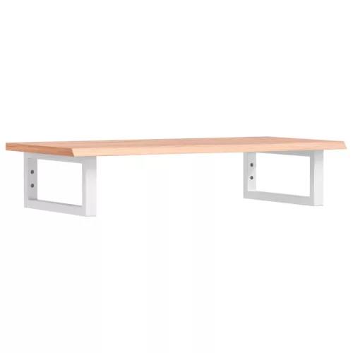  acél és tömör tölgyfa falra szerelhető mosdópolc