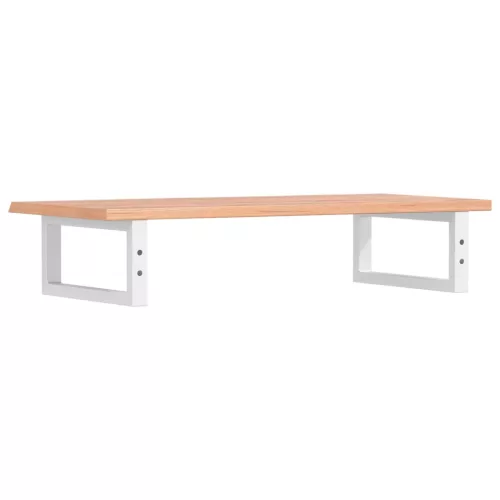  acél és tömör tölgyfa falra szerelhető mosdópolc