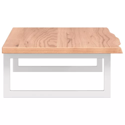  acél és tömör tölgyfa falra szerelhető mosdópolc