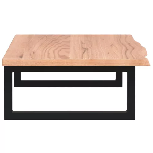  acél és tömör tölgyfa falra szerelhető mosdópolc