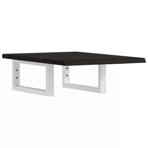  acél és tömör tölgyfa falra szerelhető mosdópolc