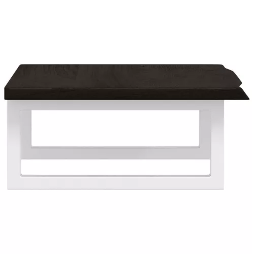  acél és tömör tölgyfa falra szerelhető mosdópolc