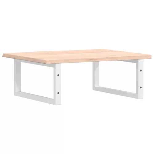  acél és tömör tölgyfa falra szerelhető mosdópolc