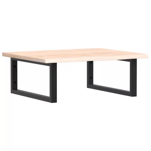  acél és tömör tölgyfa falra szerelhető mosdópolc