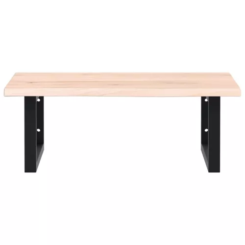  acél és tömör tölgyfa falra szerelhető mosdópolc