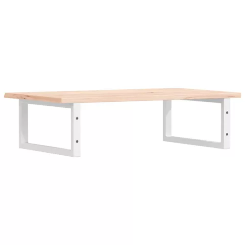  acél és tömör tölgyfa falra szerelhető mosdópolc