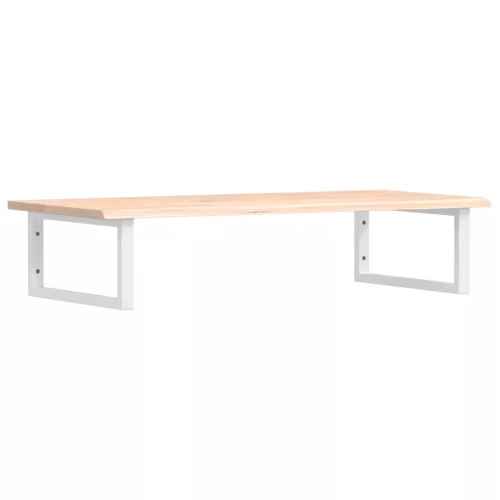  acél és tömör tölgyfa falra szerelhető mosdópolc