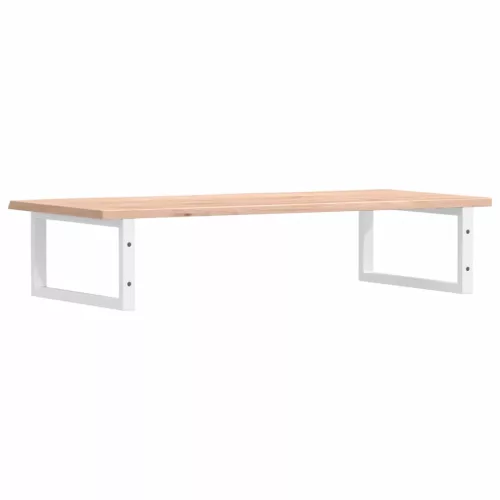  acél és tömör tölgyfa falra szerelhető mosdópolc