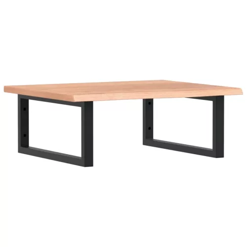  acél és tömör tölgyfa falra szerelhető mosdópolc