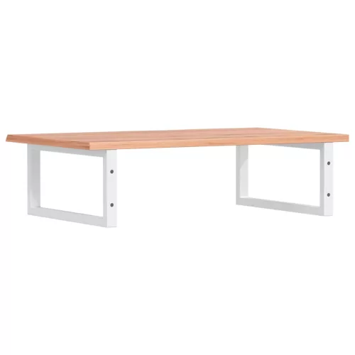  acél és tömör tölgyfa falra szerelhető mosdópolc