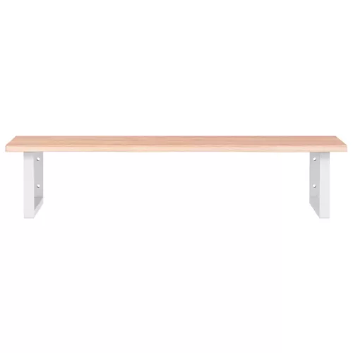  acél és tömör tölgyfa falra szerelhető mosdópolc