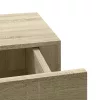  tölgyszínű MDF falra szerelhető fiókos polc 60 x 23,5 x 10 cm