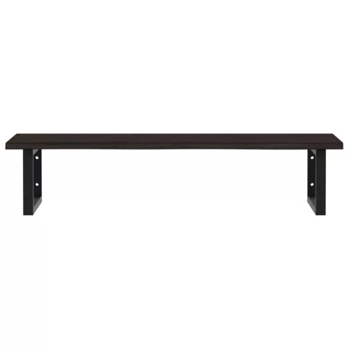  acél és tömör tölgyfa falra szerelhető mosdópolc