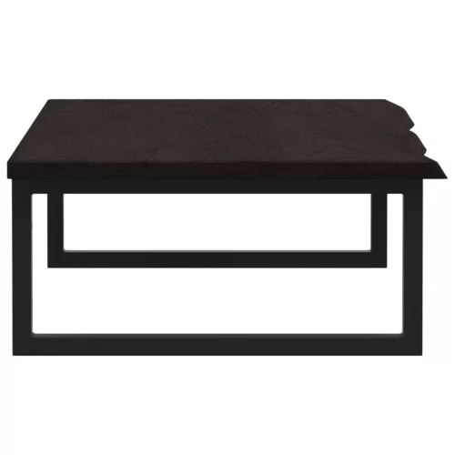  acél és tömör tölgyfa falra szerelhető mosdópolc