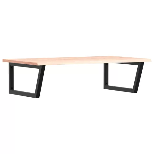  acél és tömör tölgyfa falra szerelhető mosdópolc