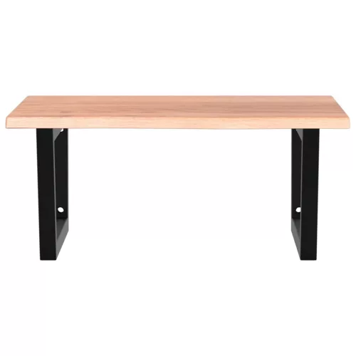  acél és tömör tölgyfa falra szerelhető mosdópolc