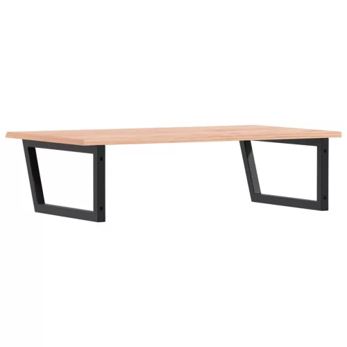  acél és tömör tölgyfa falra szerelhető mosdópolc