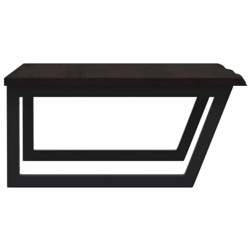  acél és tömör tölgyfa falra szerelhető mosdópolc