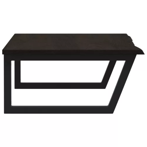  acél és tömör tölgyfa falra szerelhető mosdópolc