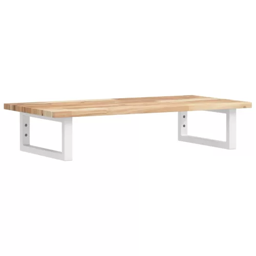  acél és tömör akácfa falra szerelhető mosdópolc