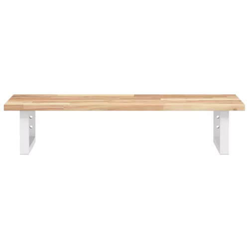  acél és tömör akácfa falra szerelhető mosdópolc