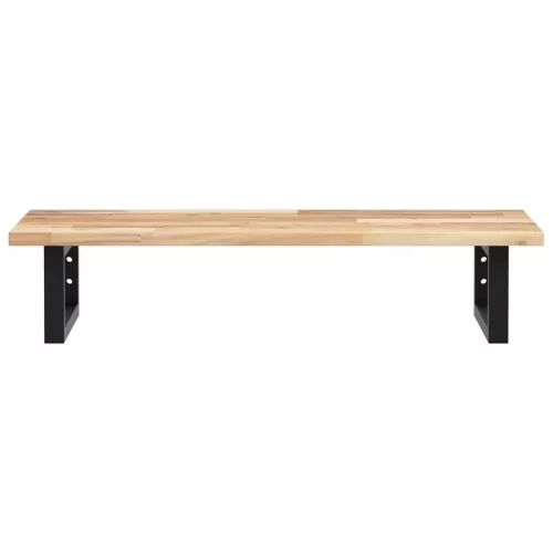  acél és tömör akácfa falra szerelhető mosdópolc