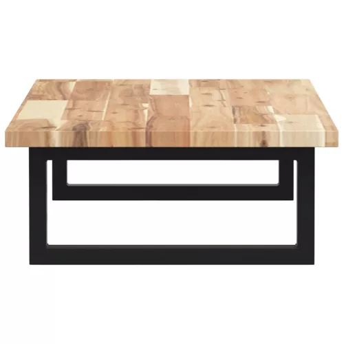  acél és tömör akácfa falra szerelhető mosdópolc