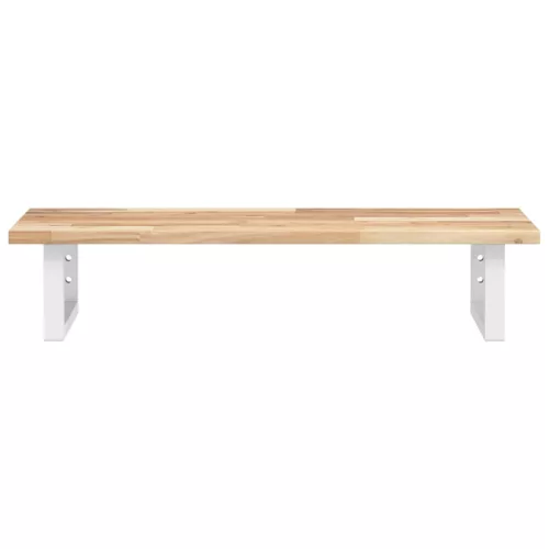  acél és tömör akácfa falra szerelhető mosdópolc