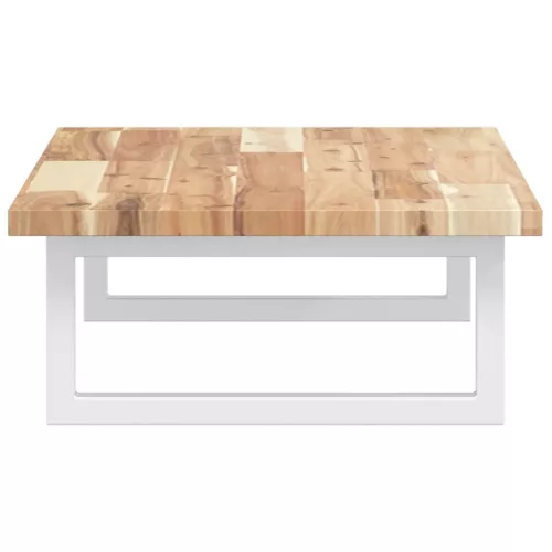  acél és tömör akácfa falra szerelhető mosdópolc