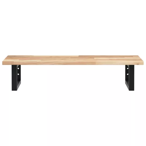  acél és tömör akácfa falra szerelhető mosdópolc